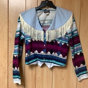 Fringe lightweight blazer/jacket